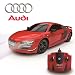 Produktbild Audi R8 GT, Fernbedienung Auto für Kinder mit funktionierendem Lichter, elektrisch ferngesteuert auf Straße RC Jungen Mädchen Spielsachen, offiziell lizenziert 1:24 Modell, 27MHz matt schwarz RTR,
