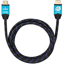 Ultra HDTV 4K HDMI Cable 24.6 Feet | HDMI 2.0b, 4K at Full 60Hz (No Stuttering), 18Gbps, HDR, 3D