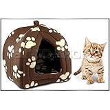 Hundehaus-Katzenhaus-Hundebett-Hundehuette-Katzenhülle-Hundekorb F115