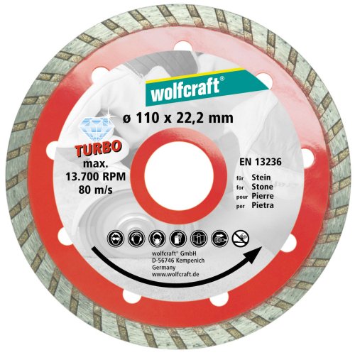 Wolfcraft 8392000 3 Diamant-Trennscheiben, ø 110 mm - 7