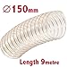 Produktbild Flexible Transparente Staubabscheider Schlauch 150 mm ID X 9 M Länge Sägemehl Lötrauchabsaugung Holz Belüftung Luftführung Rohr