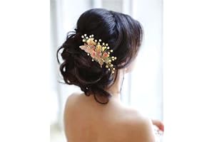 Hair Flare Artificial Butterfly Style Designed with Stoness and Pearls Bridal Hair Claw/Hairpin/Hair Bun Accessories for Wome