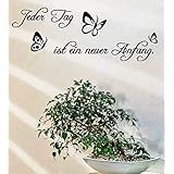 Wandtattoo-Wandaufkleber Spruch - ***Jeder Tag ist ein neuer Anfang*** - (Größen.- und Farbauswahl)