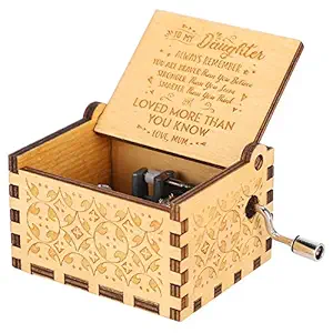 Christmas Music Boxes Vintage Music Box Girls Music Box, Music Box, Wooden Music Box for Home Decoration Birthday Gifts