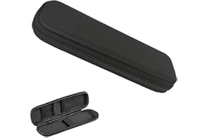 BDBF EVA Pencil Case - Hard Shell, Waterproof Multifunctional Black Zipper Bag for Executive Pens, School Office Supplies