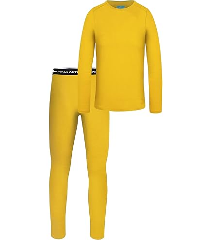 NORMAKI Merino Thermounterwäsche Kinder - 100% Bio-Merinowolle Für Sport & Winter