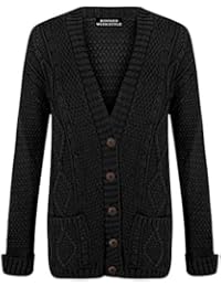 Amazon.co.uk: Black Chunky Cardigan: Clothing