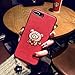 Produktbild OCHENG IPhone7plus Handy Fall IPhone8plus Schutzhülle Stickerei Kreativer Telefonkasten (Farbe : Rot, größe : IPhone8plus)
