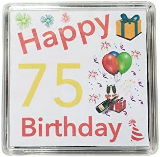 Happy 75th Birthday Gift - Lucky Sixpence Keepsake // Makes great present