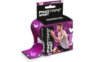 PINOTAPE Pro Sport - taśma kinezjologiczna 5 cm x 5 m - szczególnie przyjazna dla skóry (motyl)