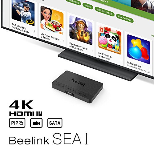 Beelink SEA I Android MINI 2.5 HDD Computer (Android 6.0 + OpenWRT(NAS) dual system, Realtek RTD1295 ARM Cortex-A53, Quad-Core ARM T820 MP3(3-core) 2GB/16GB eMMC + 2.5 SATA HDD bay Dual-band WIFI BT4.0 HDMI2.0) Beelink HDD mini pc Android tv box - 4