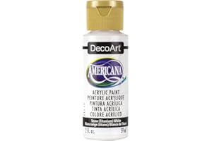 DECOART Deco Art DAO1-3 Americana Paint 2 OZ, Snow White-Opaque, One Size