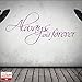 Produktbild Wandtattoo W347 Always and forever - Schlafzimmer (28x13 cm) haselnussbraun