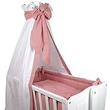 Sugarapple Babybettwäsche, 2 tlg. Set (35 Farben wählbar) mit Deckenbezug 80 x 80 cm und Kissenbezug 40 x 35 cm, Baby Bettwäsche aus 100% Öko-Tex Standard 100 Baumwolle - 2