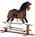 Large Brown Plush Rocking Horse - Champ