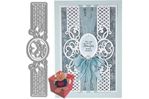 AOOL Flower Lace Edge Cutting Dies for Card Making, Cute Flower Lace Edge Party Festival Invitation Card Cutting Die Cut Stencil for DIY Scrapbooking Album Decorative Embossing Paper Dies Card Making