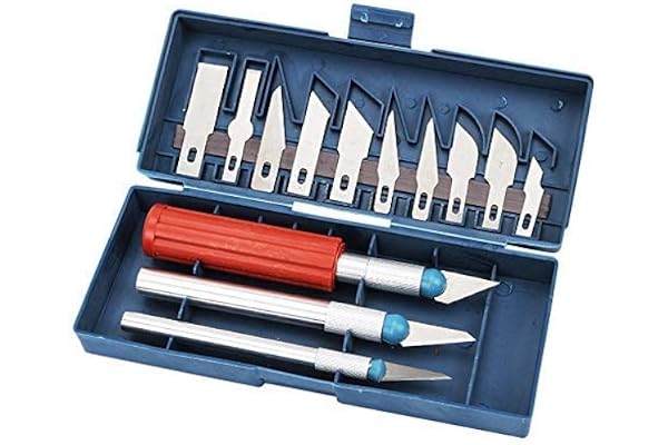 13 Blades 3 Handles With Box Non-Slip Metal Scalpel Tools Kit Paper Cutter Engraving Craft Knife for Sculpture Carving