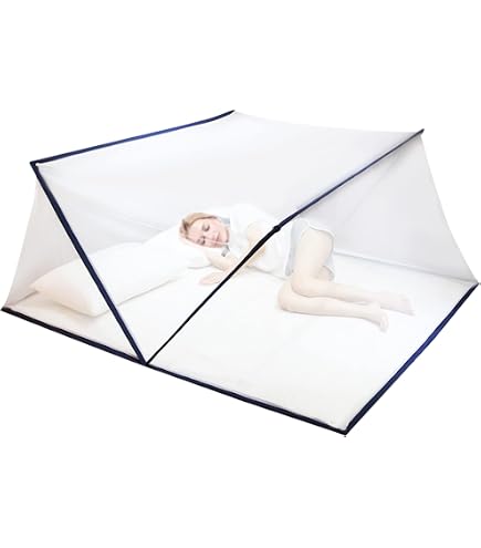 Zanzariera Letto, Zanzariere Pieghevole,zanzariera Da Viaggio Portatile Con Cerniera A Doppia Anta,Facile Da Installare, Efficace Contro Le Punture Di - 5