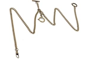 REDXIAO 【???????????????????? ???????????????????????? ????????????????????】 Taschenuhrenkette, Classic Retro 44cm Metall Taschenuhrenkette Link Classic Antik für Uhrenhalter Gürtel