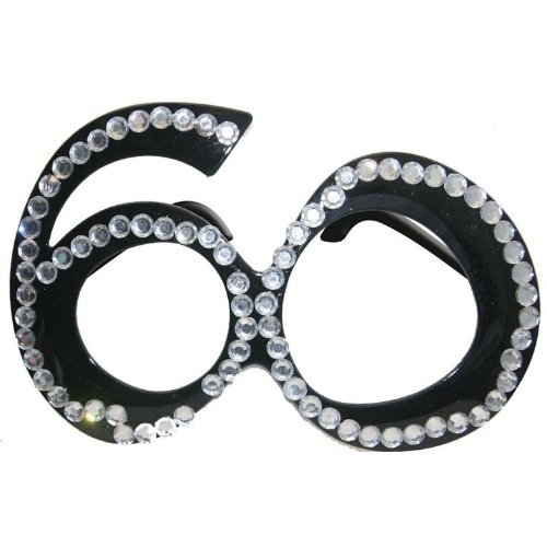 Brille zum 60. Geburtstag, Jubiläum, Scherzartikel, Gagbrille