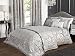 Produktbild kliving Luxus Charleston grau Jacquard Bettwäsche Bettbezug Tagesdecke Boudoir Kissenbezug Vorhänge, Doppelbett (sold separately)