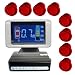 Produktbild Fair Style Einparkhilfe mit 8 A-Class-Sensoren: 4 vorne und 4 hinten Sensorenfarbe rot LCD-Display, Model 9648
