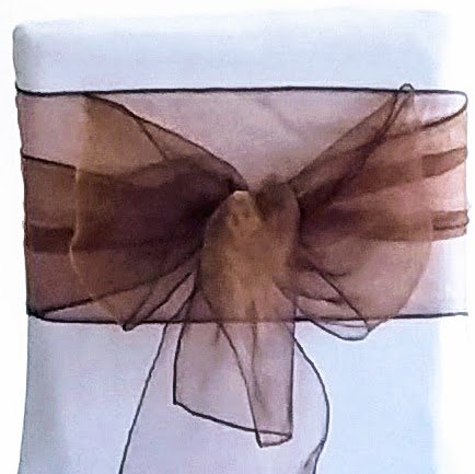 25 piezas todos los eventos para silla de organza lazo para bodas cumpleaños fiestas ceremonias disponible en una amplia gama de colores