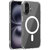 Coverzone iPhone 17 ile uyumlu Şeffaf Kılıf MagSafe Uyumlu G&uuml;&ccedil;l&uuml; Mıknatıslı Wireless Şarj Destekli Crystal Clear İnce Sert Ar