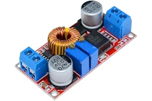DODGE DESIGNS 1Pc XL4015 5A 75W DC-DC Adjustable Buck Converter 4-38V to 1.25-36V, High power LED constant current driver module, Step Down Buck Power Supply Voltage Regulator Module