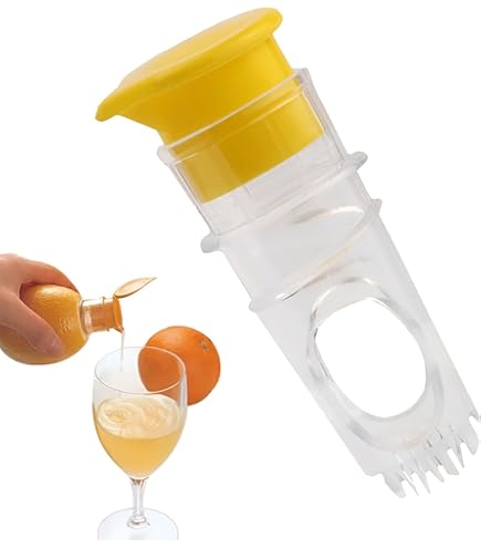 2 Spremiagrumi Manuali In Plastica - Piccolo Spremi Limoni Per Cocktail E Cucina