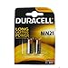 Price comparison product image Duracell MN21 Alkaline Batteries (Pack of 2) - A23-23 A - 12 V
