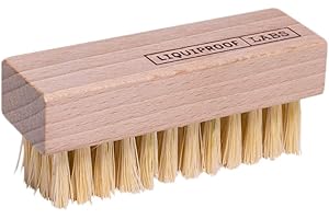 Liquiproof LABS Premium Vegetable Fibre Brush for applying our protector and shoe cleaning. 100% vegan. Natural bristles. For shoes trainers sneakers.