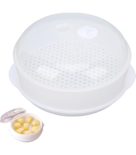 Vaporiera Per Microonde Con Coperchio Trasparente - Contenitore In PP Per Cottura A Vapore Rapida