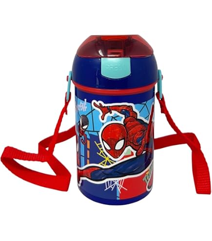Marvel Spider-Man - Borraccia Ecozen Per Bambini, 430ml, BPA Free - 2