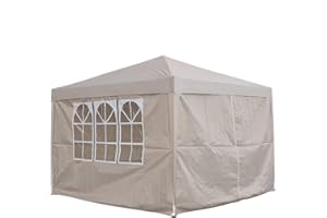 PANANA Pop Up Gazebo, Waterproof Pop Up Gazebo Marquee Garden Awning Party Tent CanopyPop Up Tent Garden Outdoor 2m/ 2.5m/3m