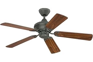 Westinghouse Deckenventilator ohne Licht Nevada 105 cm für Räume bis 20 m², [Modell/Farbe]:Eisen glänzend mit Fernbedienug