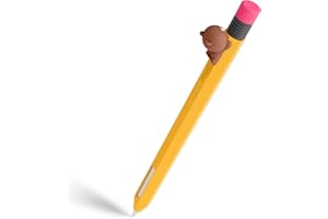 elago | Line Friends Coque Pencil Classique Compatible avec Apple Pencil Pro, Apple Pencil 2e Génération, Silicone Durable, Design Classique, Compatible avec la Charge Magnétique (Brown)