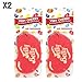 Produktbild Jelly Belly Lufterfrischer Very Cherry mit Kirschduft, 2D zum Aufhängen im Auto/Büro – 2er-Packung