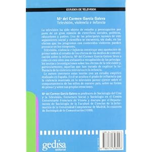 Televisión, Violencia E Infancia (Estudios De Television)
