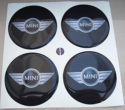 Wings 55 mm Black Tuning 3d Effect 3 M Lathes coprimozzi Cooper Studs Cap