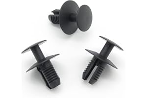 VVO Fasteners- Black Plastic Engine Bay Shield Clips for BMW 3-Series, 1-Series, 4-Series, X5, X1, X3, Z3, 5-Series, 6-Series, 7-Series, (Pack of 10)