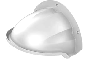 RONYME Boîte en Polypropylène 1 Pièce, Protection Imperméable pour Caméra, Pare-Soleil et Pare-Pluie Extérieur, Facile à Installer, Ivoire 22x27 cm