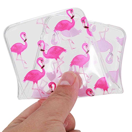 Guran   TPU Tel  fono Cubierta para Samsung Galaxy A5  2016  A510F Smartphone Dise  o pintado Caparaz  n Blando de Silicona-flamencos