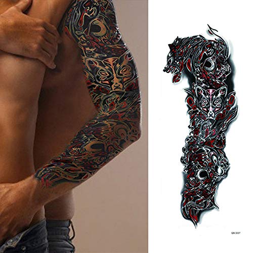 Preisvergleich Produktbild tzxdbh 3Pcs-wasserdichte Tätowierungsaufkleber Coole Tätowierungsaufkleber Tätowierungsaufkleber Tätowierungsaufkleber Tätowierungsaufkleber Tätowierungsaufkleber 3Pcs