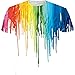 Produktbild Baumwoll-T-Shirt Herren Multi Color 3D Regenbogen Druck T Shirts Shirt Tops,Mehrfarbig,L