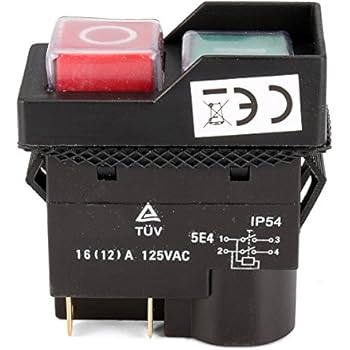 KEDU KJD17 Waterproof Push Button Electromagnetic Switch 4 Pin AC250V