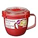 Produktbild Mikrowellentasse Mikrowellenbecher Suppentasse to go, klein, BPA-freier Kunststoff, ca. 565 ml, ca. 11.5 x 14 x 10.5 cm, rot