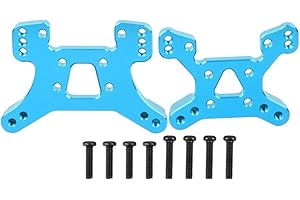 DILWE Aluminum Rear/Front Shock Tower Board Vehicles Spare Parts Fit for WLtoys 144001 1/14 RC Model Car(Blue)