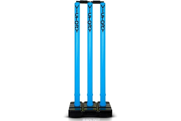 Victory Heavy Plastic Cricket Stumps Set (Blue)