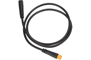 POENVFPO Bike Extension Cable, 3pin Waterproof Connector, ABS Plastic Rubber Electric Bike Extension Cable Modification Accessory